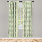 Floral Curtains 2 Panel Set Graphic Flowers Branches