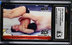 2009 Topps UFC Round 1 Dan Severn #2 GOLD Rookie Card RC Rare CSG 8.5 (POP 1) - Picture 1 of 2