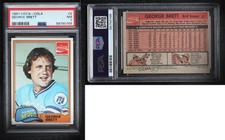 1981 Topps Coca-Cola Team Sets Kansas City Royals George Brett #2 PSA 7 HOF