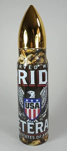 Termos de bala para veteranos de Estados Unidos servidos con orgullo. 11" de alto. 15 oz. - Imagen 1 de 11