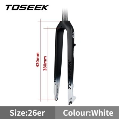 Carbon Fiber MTB Bicycle Fork 29er Mountain Bike Hard Fork Cycling Front Fork - Image 1 of 4