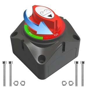 Cozyehoo Batterietrennschalter 12V-48V für Auto, Marine Boot & Wohnmobil Fahrzeuge - Bild 1 von 6