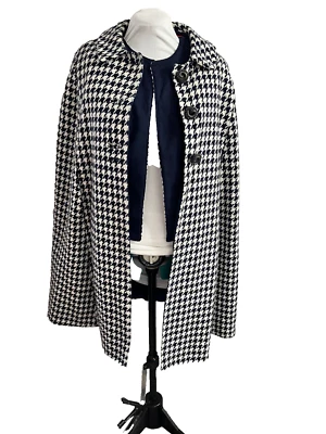 Chaleco de lana azul con sisas de pata de gallo de los años 60 solo hecho talla pequeña Foto 1 de 4