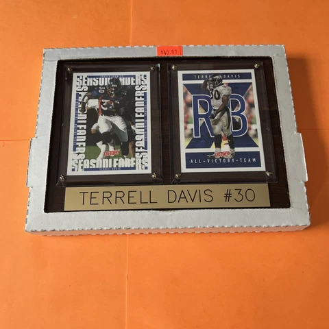 Terrell Davis Photo Picture Plaque Denver Broncos All Victory Team Unopened Cover