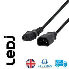 IEC Mains Extension (Black Cable)