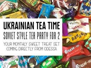 Fiesta de té ucraniana para dos - una suscripción mensual de golosinas dulces de Odessa, UA - Imagen 1 de 5