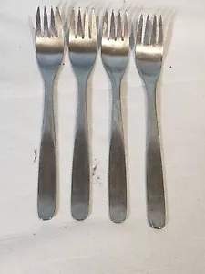 HULL/RUSSEL WRIGHT Highlight Pinch Dinner Forks, Set of 4 NICE! - Picture 1 of 10