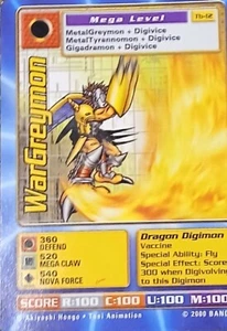 Digimon Digi-Battle - Wargreymon Tb-12 - Taco Bell Promo -Bandai 2000 - Picture 1 of 7