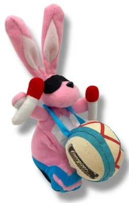 Gafas de sol de colección Energizer Baterías Bunny Peluche Juguete Tambor 1997 Pequeñas Años 90 Rosa Foto 1 de 4