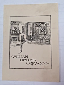 Vintage bookplate - William Lipscomb Orpwood - Picture 1 of 4