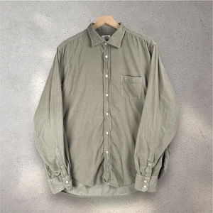 Hartford Alternative Classics 1979 Corduroy Mens L Green Long Sleeve Button Up - Picture 1 of 8