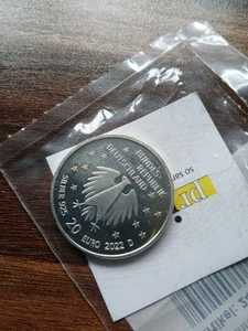 20 Euro Silbermünze Deutschland 2022 Kinderhilfswerk Coloriert - Bild 1 von 2