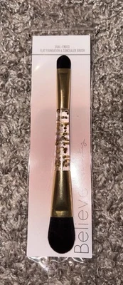 Believe Beauty Base plana de doble extremo y cepillo corrector 6 pulgadas NUEVO Foto 1 de 2