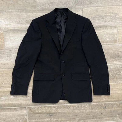 Traje ajustado Calvin Klein para hombre chaqueta separada, negro liso, 36 corto Foto 1 de 4