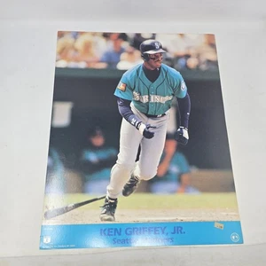 Póster litográfico Ken Griffey Jr. Seattle Mariners impresión enmarcado 21x17 vintage - Imagen 1 de 12