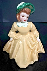 FLORENCE CERAMICS JOY CHILD YELLOW DRESS, 6" HIGH, PASADENA, CALIFORNIA - Picture 1 of 10
