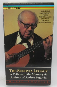 THE SEGOVIA LEGACY - TRIBUTE TO MEMORY & ARTISTRY OF ANDRES SEGOVIA VHS VIDEO - Picture 1 of 2