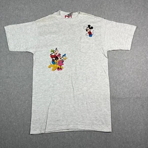 Vintage Disney Designs Mickey Mouse Pocket Tee Youth Size Large Embroidered - Picture 1 of 16