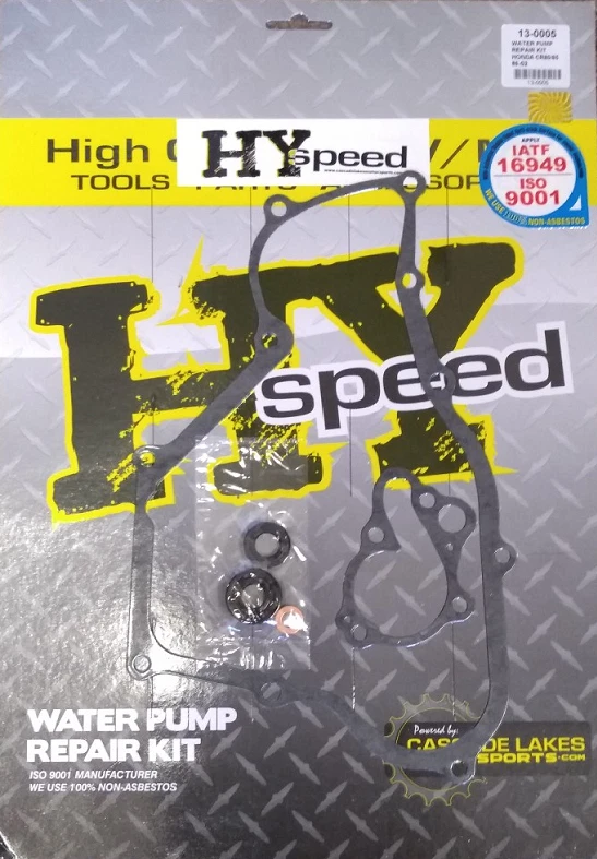 HYspeed Water Pump Repair Kit Gaskets Seals Honda CR80R CR85R 1986-2007 & Expert - Image 1 of 1