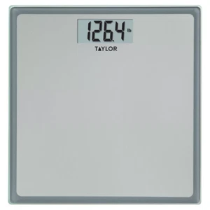 Digital Glass Bathroom Scale Gray/Silver - Taylor - Picture 1 of 3