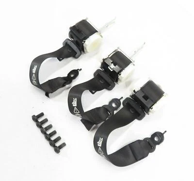 BMW ACTIVE HYBRID 7 (F04) 2011 juego de retractores de hebilla de cinturón de seguridad trasero-3 (negro) Foto 1 de 4