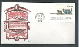 US Scott # 2059 Streetcars FDC. Marg Cachet - Picture 1 of 1