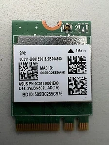 Scheda di rete interna WiFi e Bluetooth per Asus X540M (PN 0C011-00061E00) - Foto 1 di 2