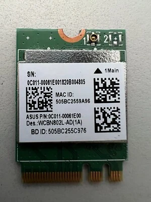 Scheda di rete interna WiFi e Bluetooth per Asus X540M (PN 0C011-00061E00) - Immagine 1 di 2