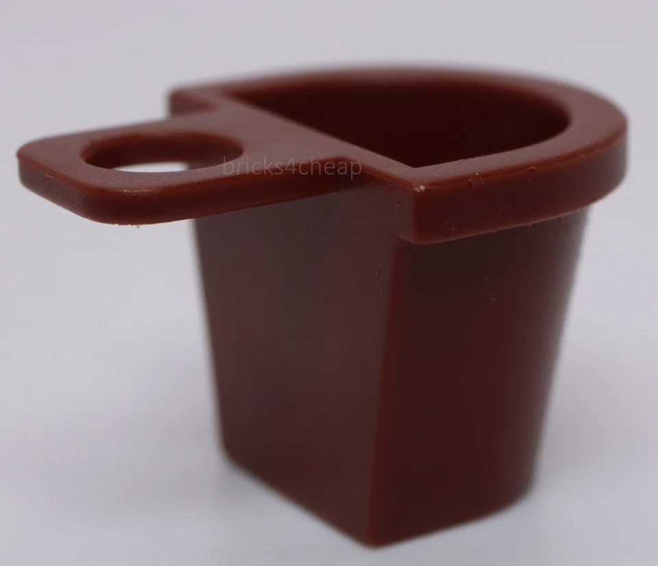 Lego 4x Reddish Brown Minifig Container D-Basket - Image 1 of 1