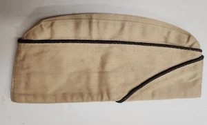 Vintage WWII era US OFFICERS Piped Garrison - Overseas Cap #117 - Picture 1 of 6
