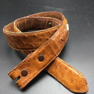 Cinturón Western de Cuero Marrón Talla 26 Southwest Look Trenza y Concho Textura Acolchada - Imagen 1 de 10