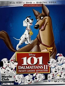101 Dalmatians 2: Patch's London Ad(BLU-RAY + DVD) LN DISCS + COVER ART**NO CASE - Picture 1 of 1