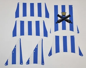 Segel Set kompatibel mit 6286 Blau Weiß mit doppelseitigem Druck MOC - Bild 1 von 5