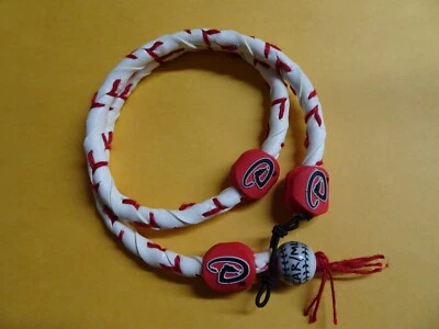 Arizona Dbacks MLB MAJOR LEAGUE BASEBALL TEAM Wear Leather Baseball Bracelet - Image 1 of 3