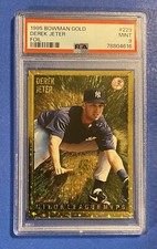 1995 Bowman Gold Foil Derek  Jeter PSA 9 Mint #229 Yankees Rare Mint