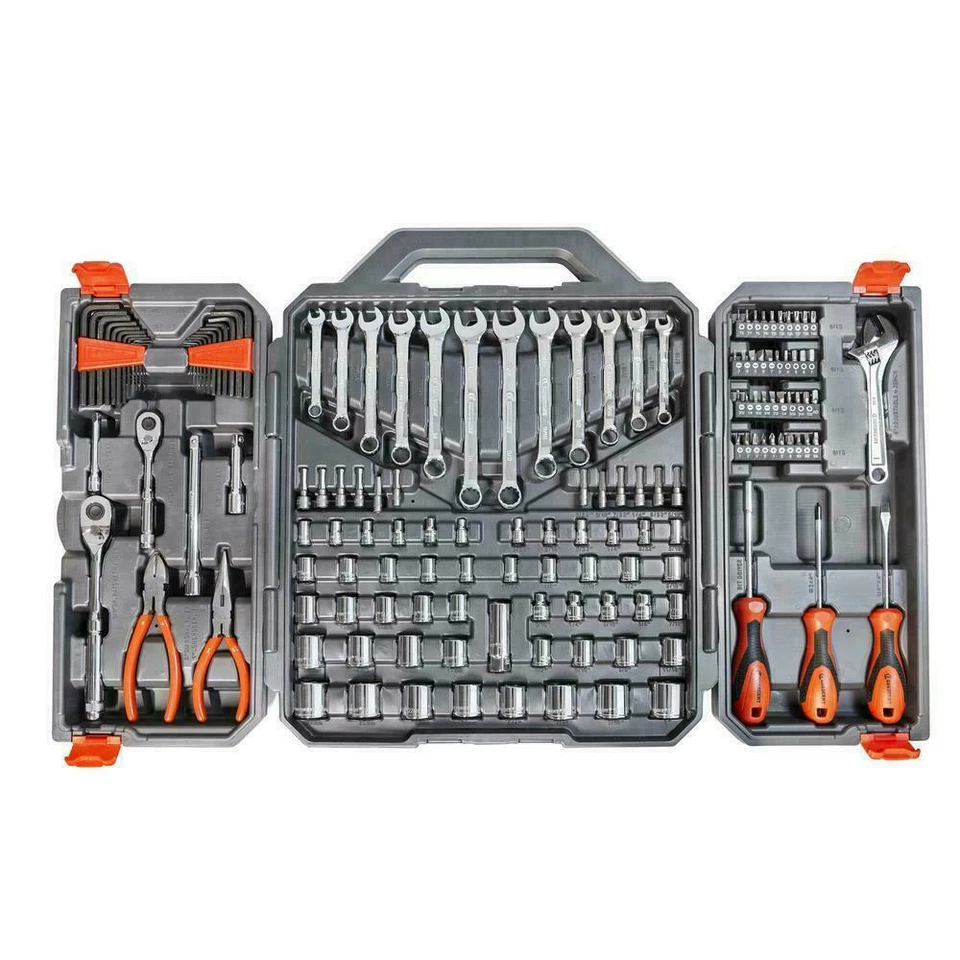 1/4 in. 3/8 in Drive General Purpose Professional Tool Set Garage Shop 150 Piece - Image 1 of 4