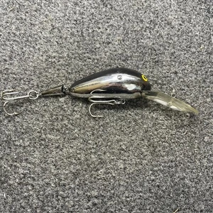 Norman Lures Doo Dad Vintage Jointed Crankbait Fishing Lure 3" - Chrome Black - Picture 1 of 7