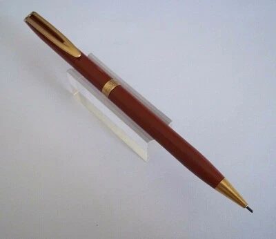 RARE STYLO PORTE MINES WATERMAN CF EN LAQUE CORAIL FONCTIONNANT M179 - Photo 1/4