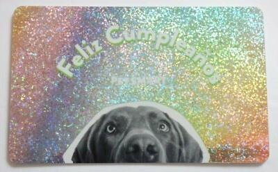 PETSMART Gift Card - Dog Silver Sparkle Background - Feliz Cumpleanos - No Value - Image 1 of 2