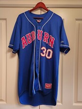 Adam Lind ROOKIE Auburn Doubledays Rawlings Game Worn Baseball Road Jersey 2004