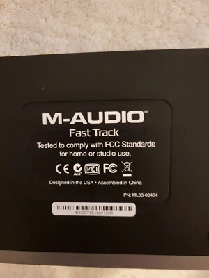 M-Audio Fast Track Guitar and Microphone Mixer   model 9900-53020-00 - Image 1 of 4
