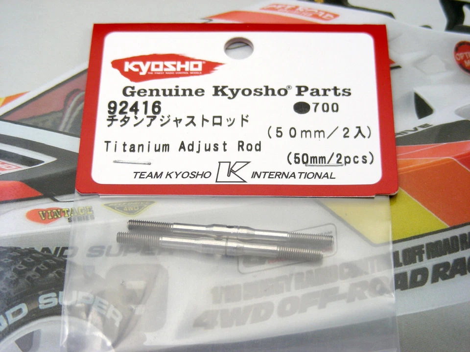 Genuine Kyosho Turbo Optima Mid Ultima Javelin Titanium 3x50mm Tie Rods NEW NIP! - Image 1 of 2