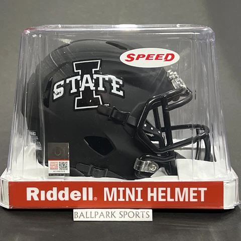 IOWA STATE CYCLONES (SATIN BLACK) Riddell Speed Mini Helmet Cover