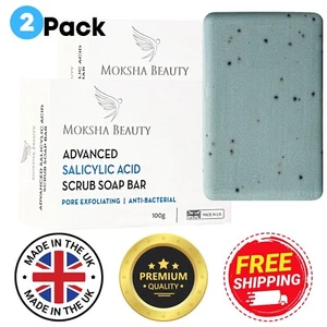 Salicylic Acid Scrub Soap Pore Exfoliating Acne Softening Skin Anti-Blemish 100g - Picture 1 of 11