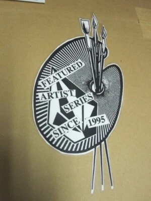 VOLCOM surf snowboard skateboard Artist 1995 Authorized Dealer Cling Sticker New - Image 1 of 2