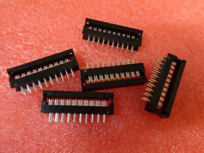 20 Way IDC TRANSITION CONNECTOR Ribbon Cable Connector 28AWG 2.54mm, x10pcs - Image 1 of 3