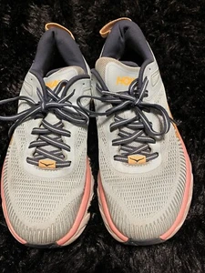 Hoka One One Time To Fly Damen-Laufschuhe Größe 9D grau/orange - Bild 1 von 8