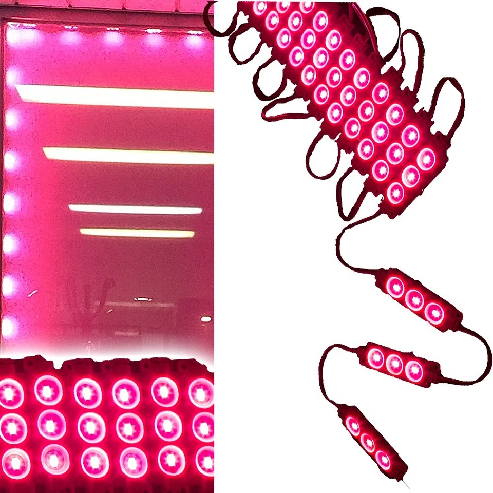 LEDUPDATES 40ft STOREFRONT Magenta Hot pink LED LIGHT 5630 MODULE With UL power - Image 1 of 4
