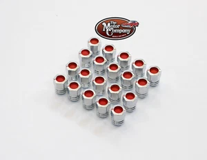 1967 Pontiac Gto Lemans Tempest Firebird Rally Ii Red Center Lug Nut Set Oem - Picture 1 of 3