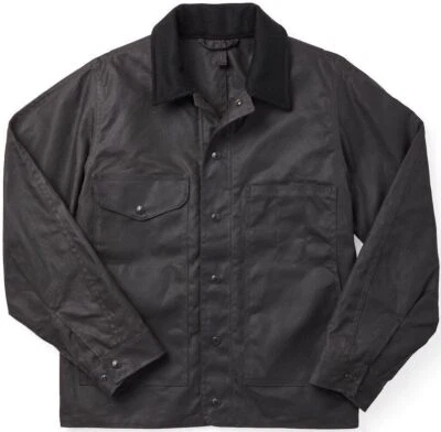 Filson Tin Jacket 20204432 Cinder Dark Black Grey Gray Unlined Cloth Collared CC - Image 1 of 4